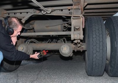 this image shows commercial truck suspension repair in Roswell, GA